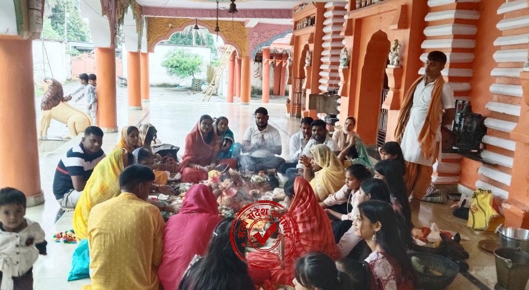कुरडेग में धूमधाम से मनाई गई अनंत चतुर्दशी उमामहेश्वरी महावीर मंदिर में उमड़ी श्रद्धालुओं की भीड़