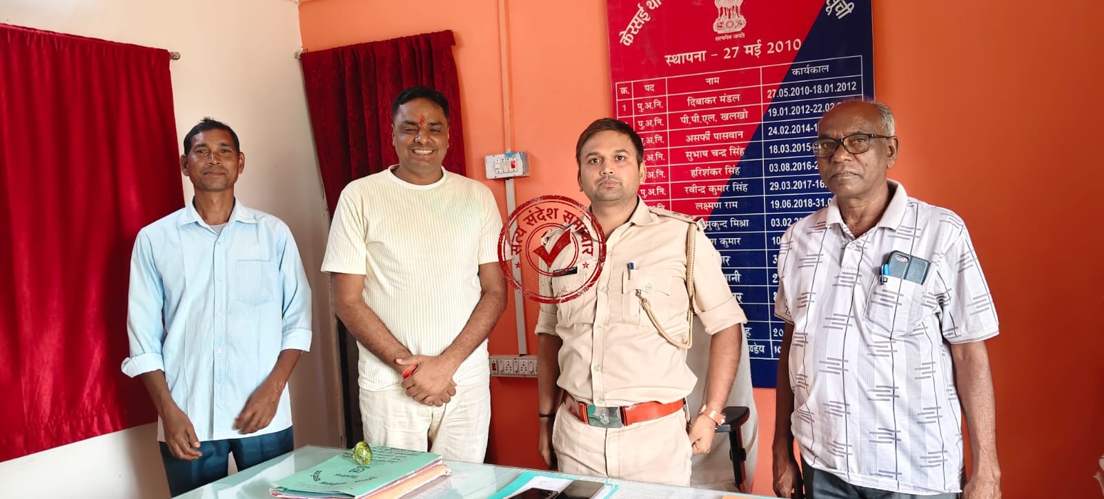 केरसई के नए थाना प्रभारी से मिले पीएलवी, विधिक सहायता को लेकर समन्वय पर जोर
