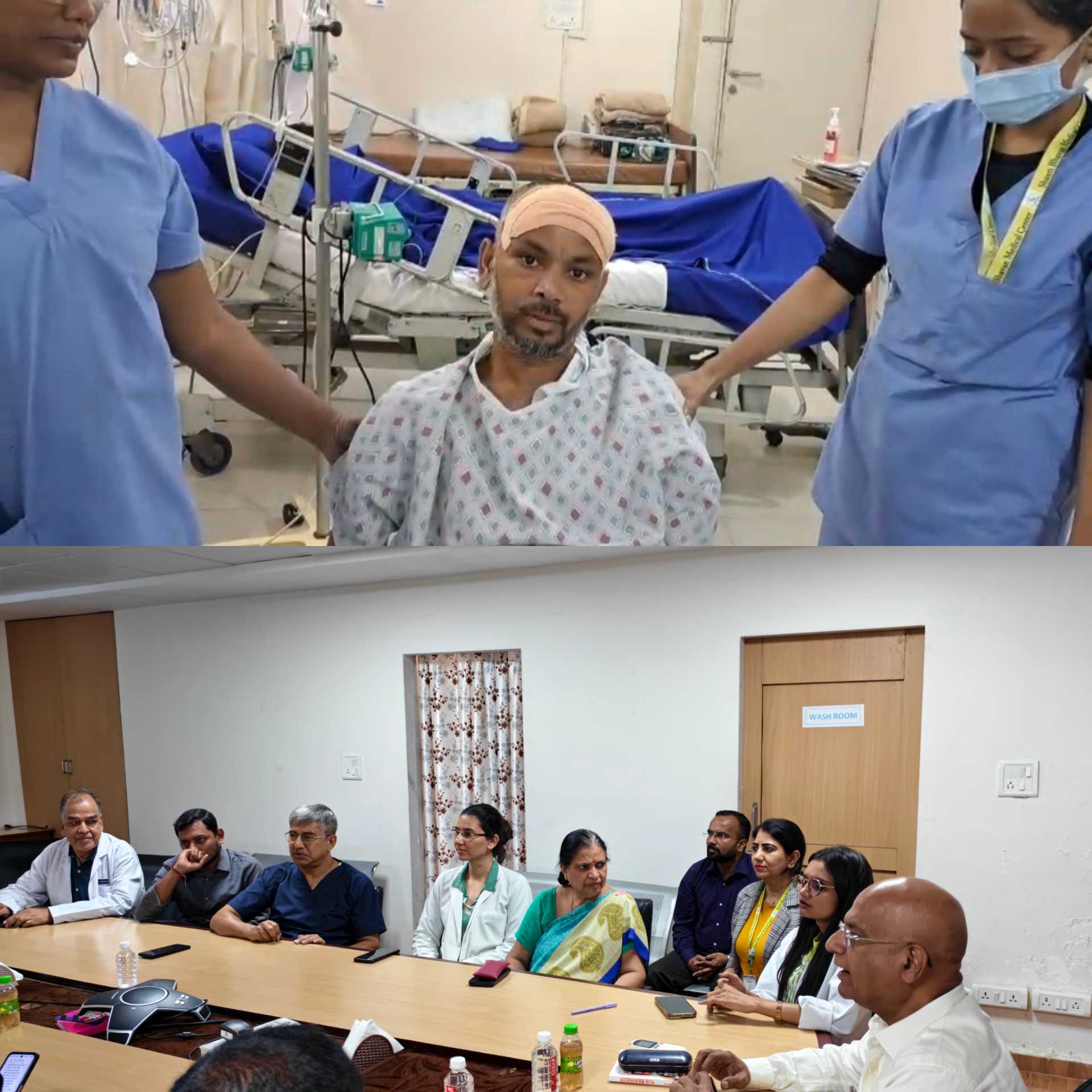 शांति भवन मेडिकल सेंटर में आधुनिक चिकित्सा सुविधाएं उपलब्ध इलाज से स्वस्थ हुए समाजसेवी प्रेम कुमार