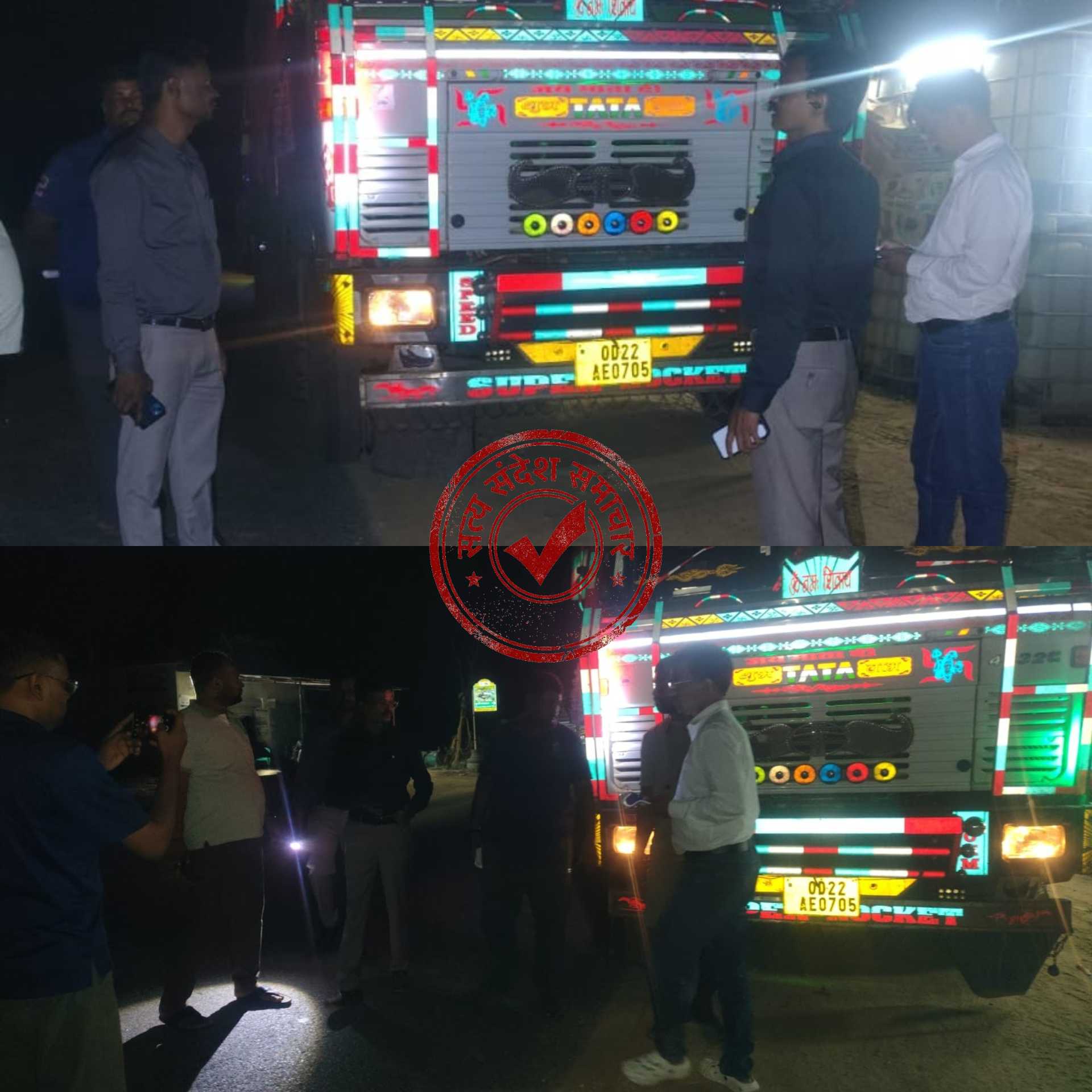 सिमडेगा में देर रात एनएच पर सघन वाहन जांच अभियान, 12 वाहनों पर 1.26 लाख का जुर्माना